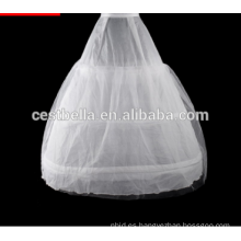 Vestido blanco simple del vestido de bola de la enagua de Tulle
